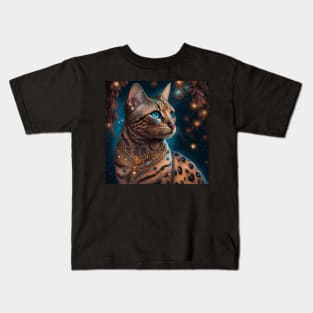 Radiant Bengal Cat Kids T-Shirt